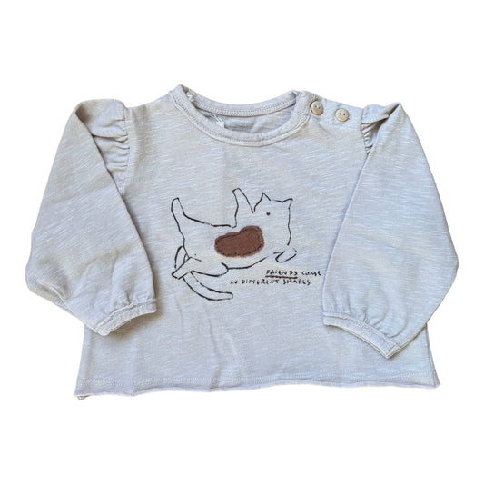 Langarmshirt Katze