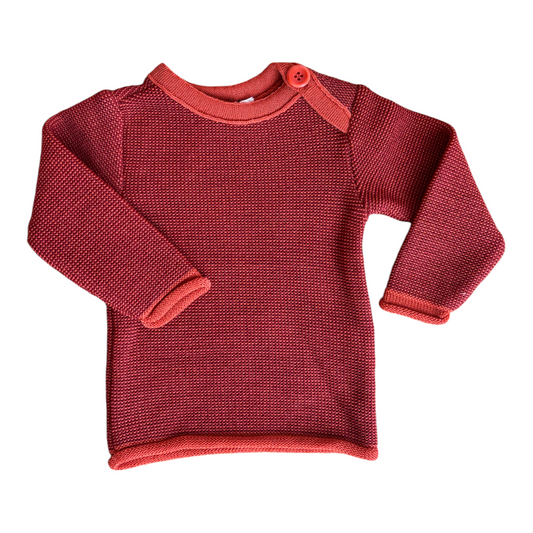 Melange Pullover Disana - Orange/Bordeaux