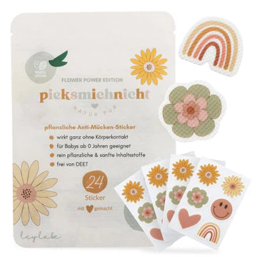 Piecksmichnicht Anti Mücken Sticker - Flower Power Edition