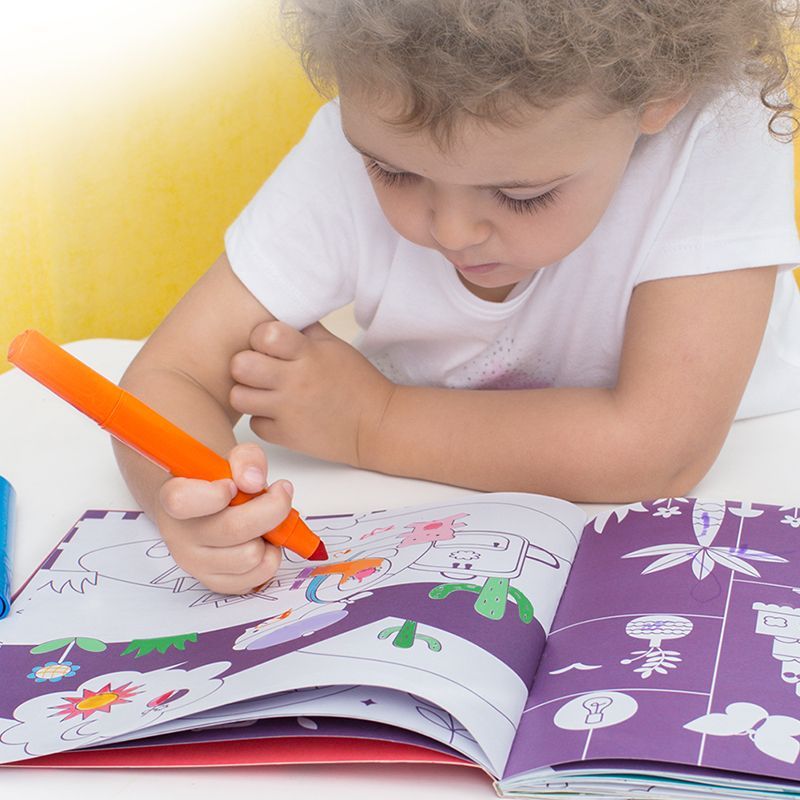 Malbuch für Kinder (rosa)