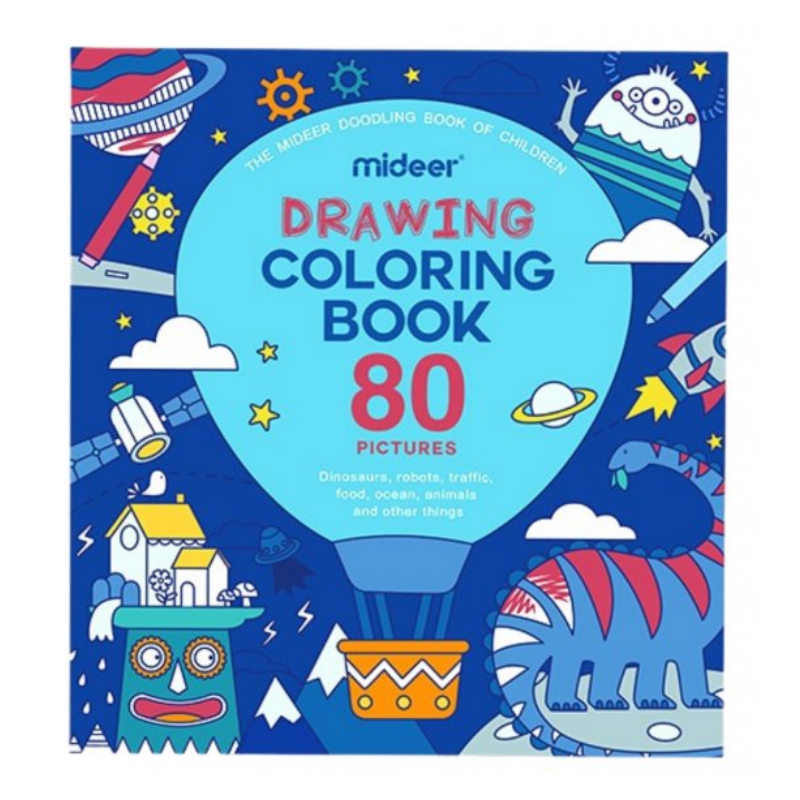Malbuch für Kinder (blau)