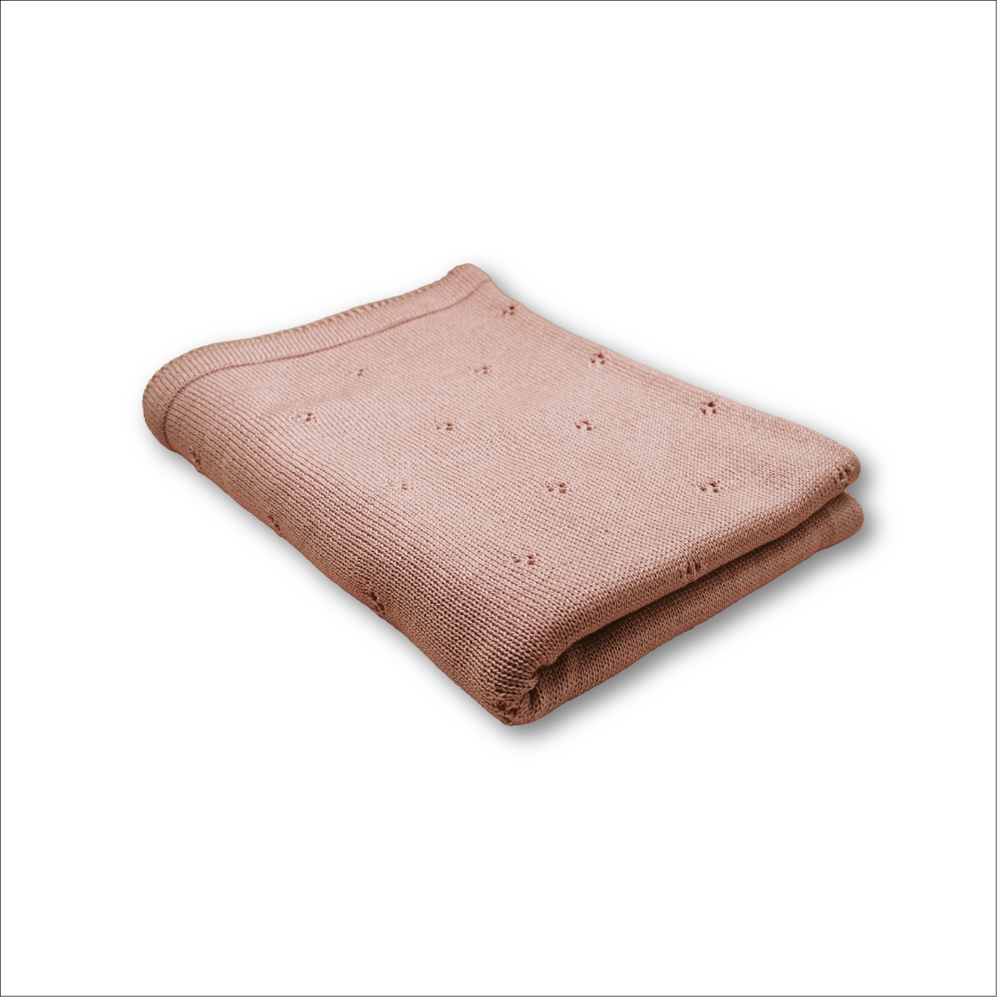 Babydecke Merinwolle "Rose"