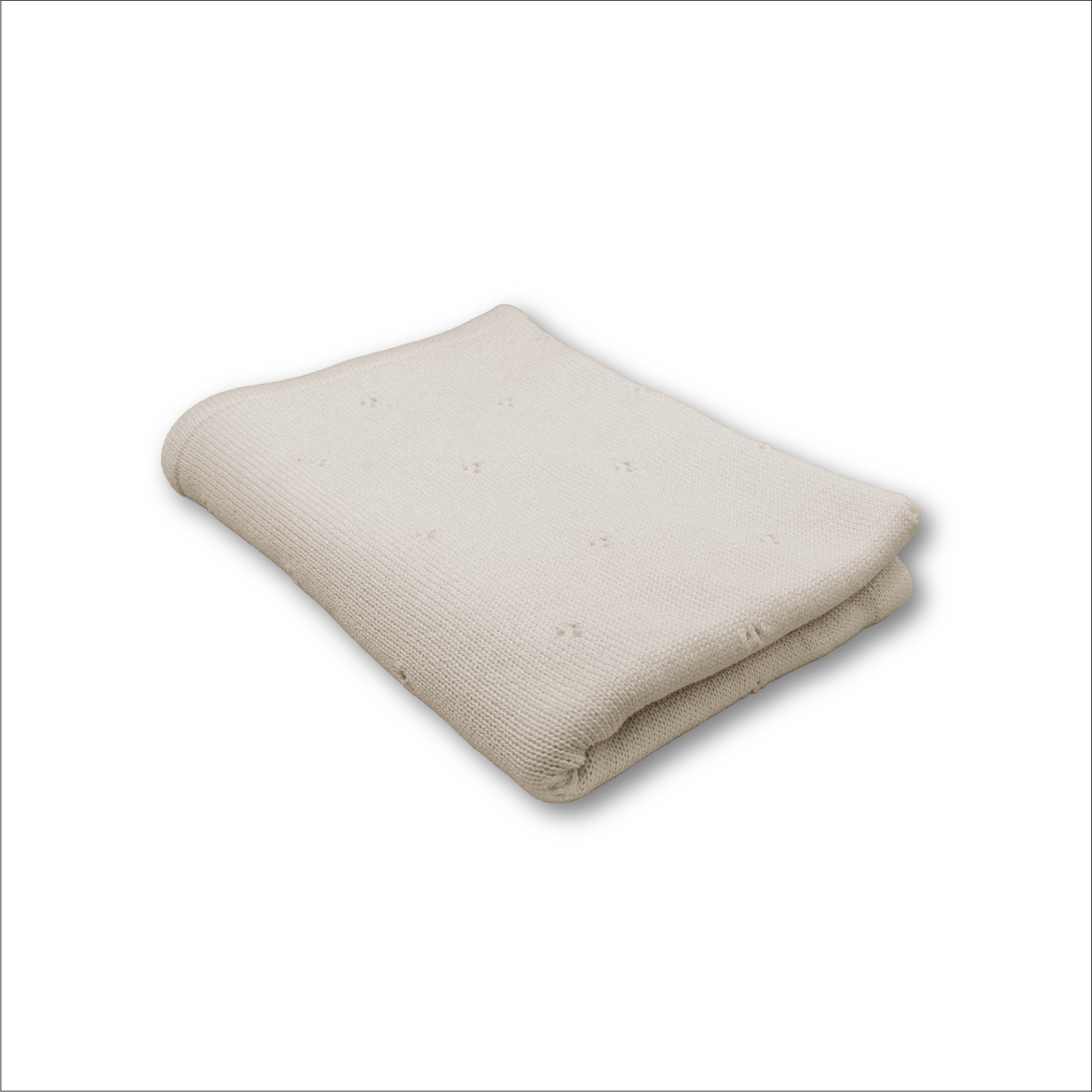 Babydecke Merinowolle "Creme"