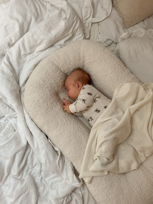 Babydecke Merinowolle "Creme"