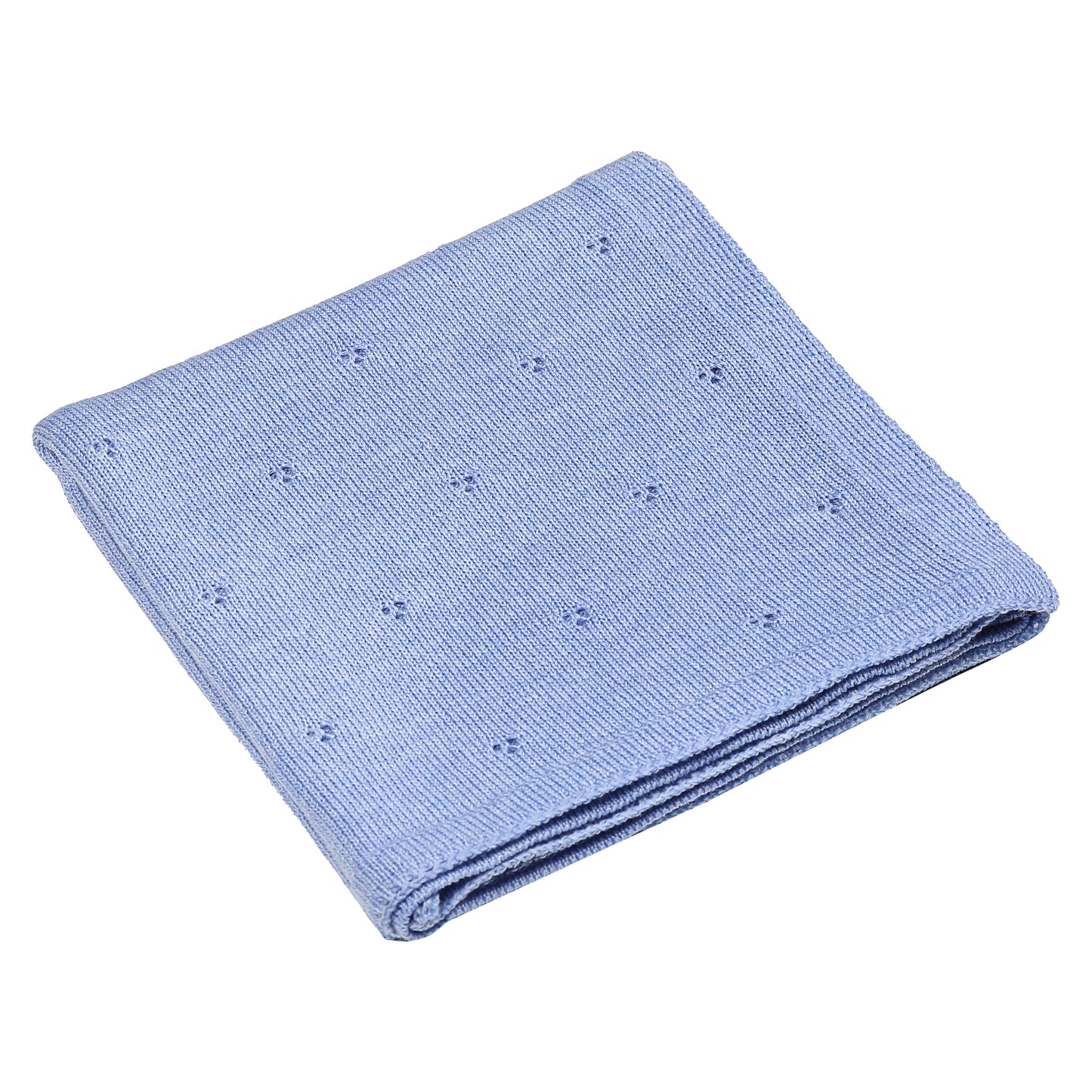 Babydecke Merinowolle "Blau"
