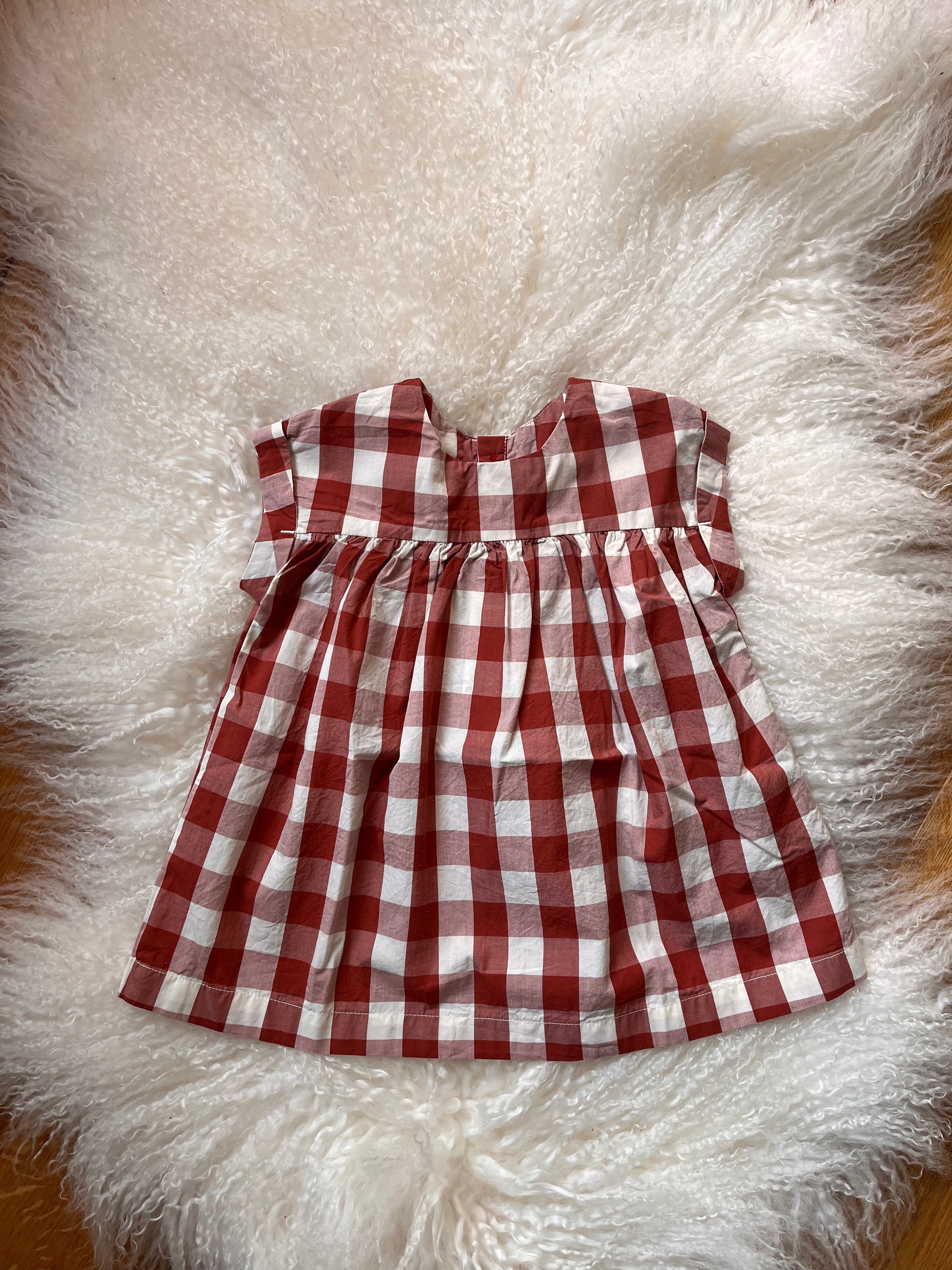 babymode kindermode kinderkleidung babykleidung kariertes kleid kurzarm für babys