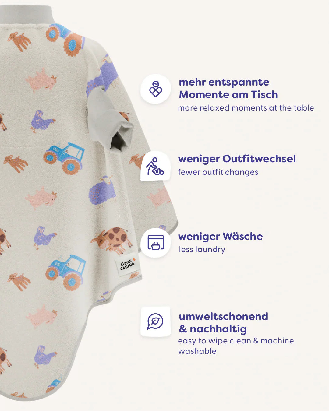 Lätzchen Boo Waterproof - Farm Friends