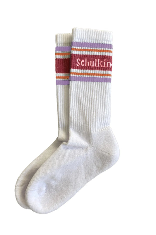 Socken Schulkind Lavendel